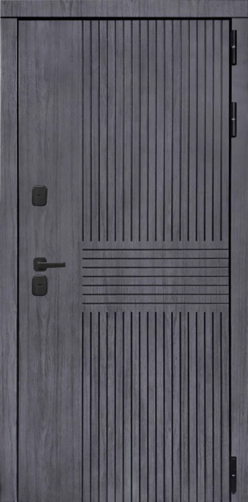 Входная дверь ДвериПРО Берген ФЛ-609 (L-52, 10мм, белый матовый) DPRO220598 внешняя сторона