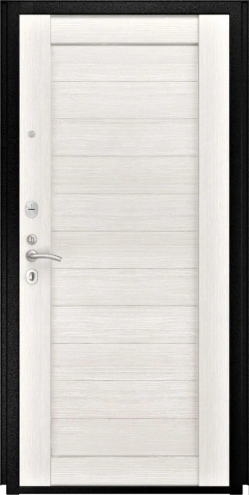 Входная дверь ДвериПРО L-3b СБ-3 листв. бел. (21 беленый дуб) DPRO201408 внутренняя сторона